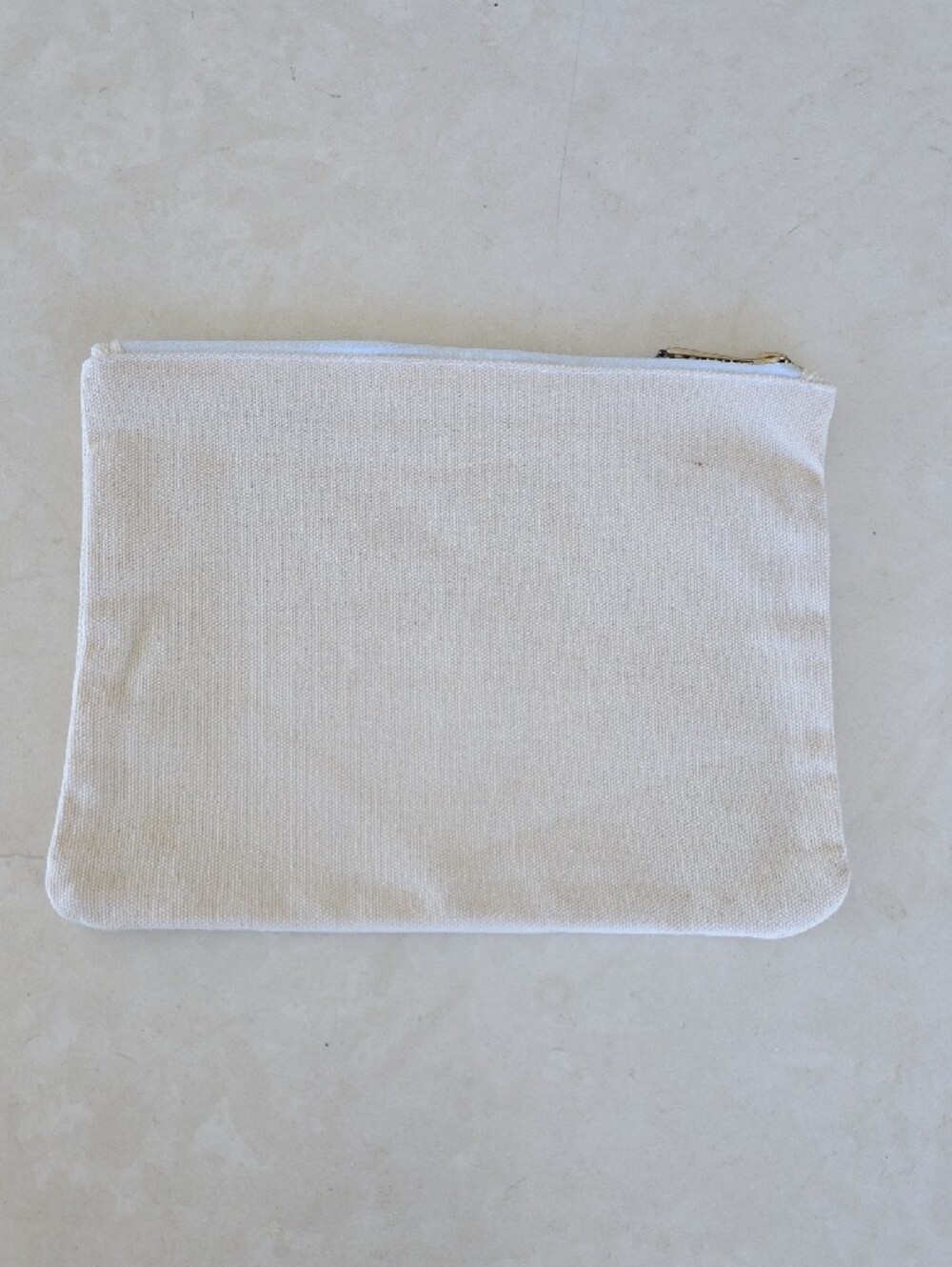 Indiana Canvas Zip Pouch - Black Print on Natural Canvas - Picture 2 of 4